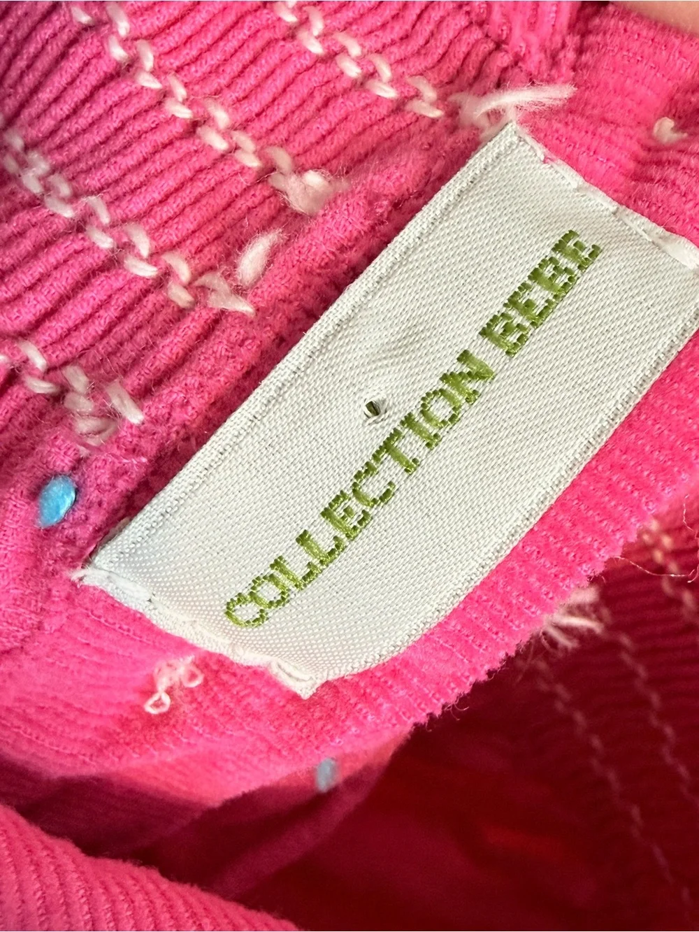 Collection Bebe Pink Embroidered Smocked Corduroy Christmas Dress 2T